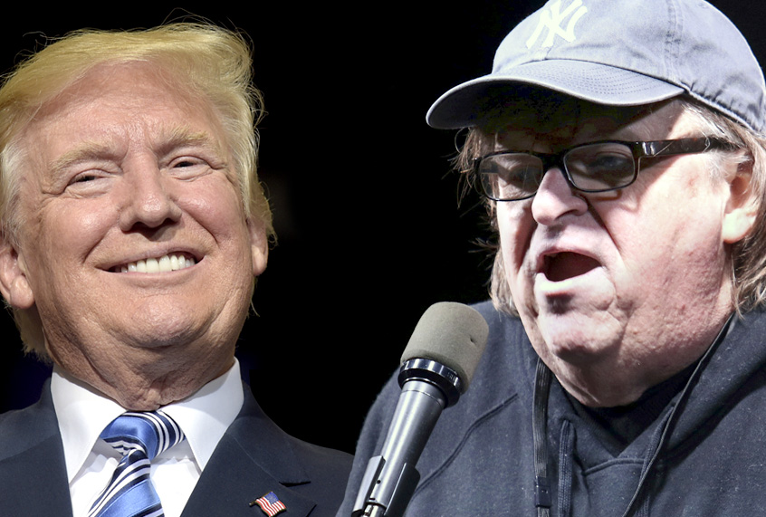 Donald Trump; MIchael Moore (AP/Salon)