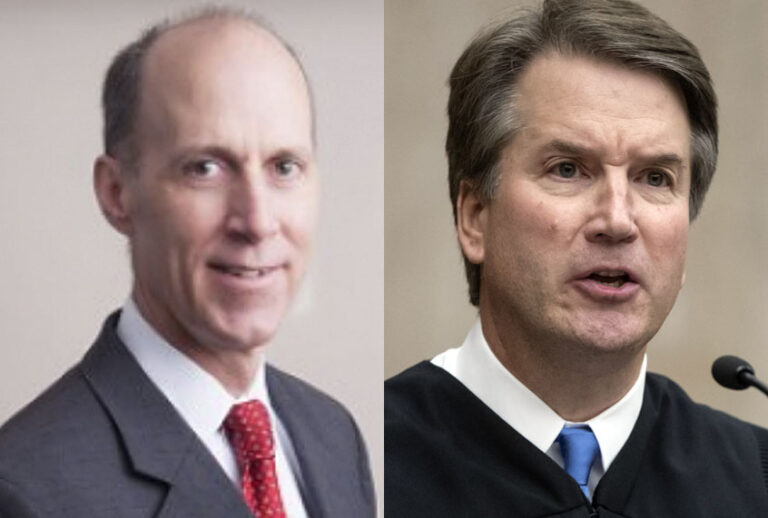 Edward Whelan; Brett Kavanaugh (eppc.org/AP)