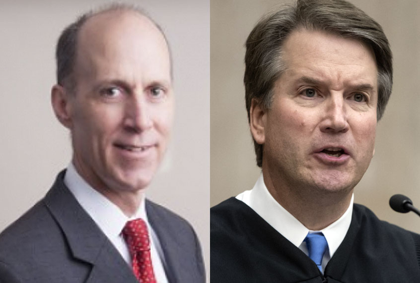 Edward Whelan; Brett Kavanaugh (eppc.org/AP)