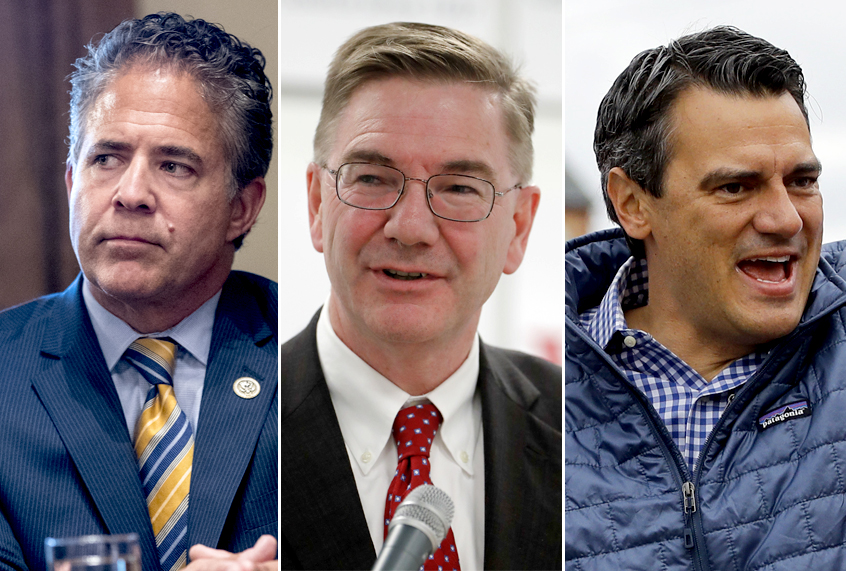 Mike Bishop; Keith Rothfus; Kevin Yoder (AP/Andrew Harnik/Keith Srakocic/Charlie Riedel)