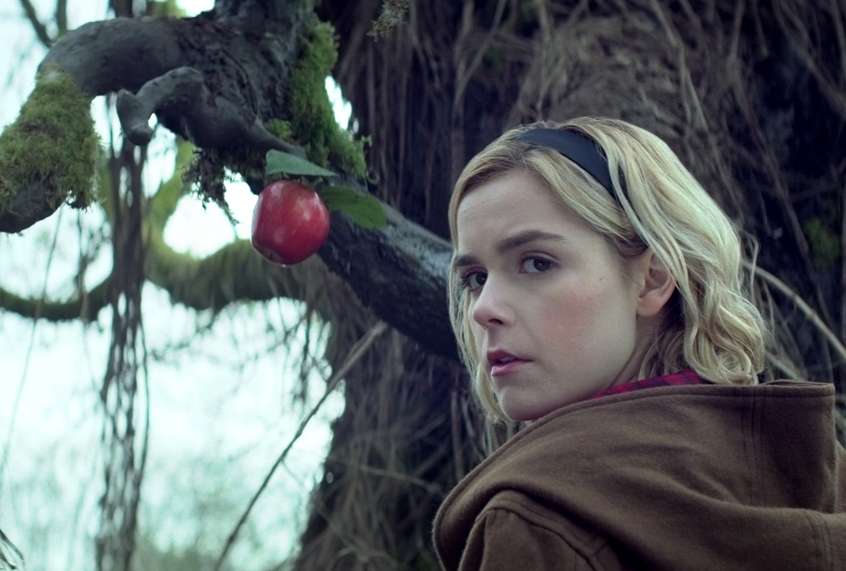 Kiernan Shipka as Sabrina Spellman in "Chilling Adventures of Sabrina" (Courtesy Of Netflix)