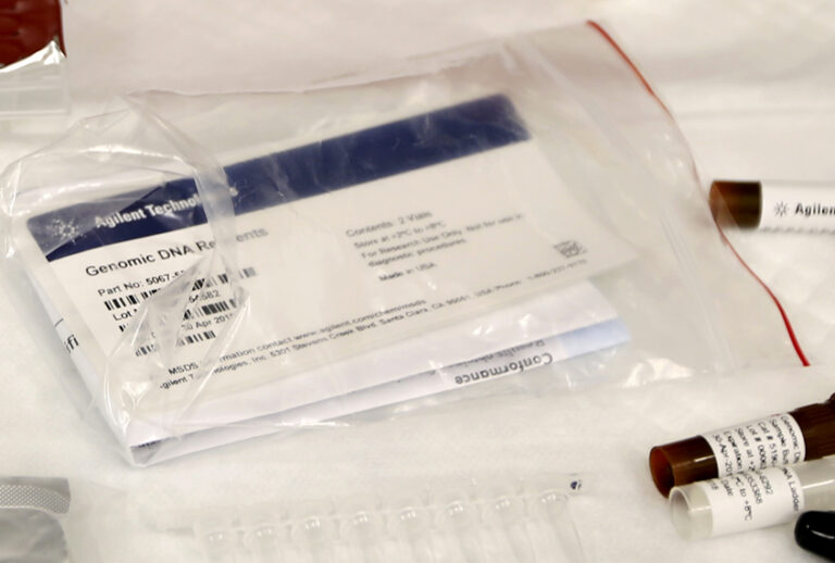 DNA testing equipment (AP/Jaime Dunaway)