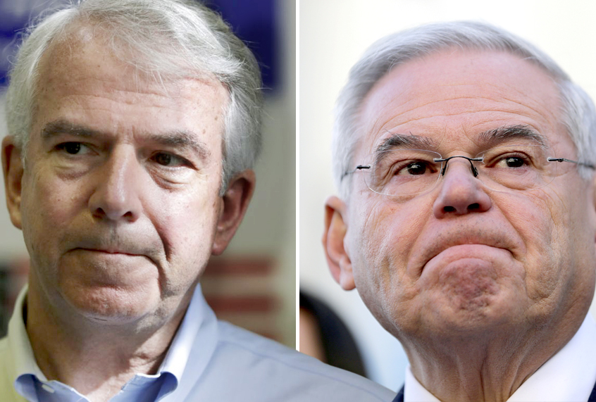 Bob Hugin; Bob Menendez (AP/Julio Cortez/Seth Wenig)