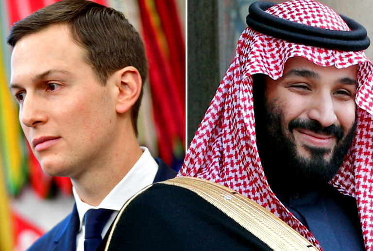 Jared Kushner; Mohammed bin Salman (Getty/Kevin Dietsch/AP/Christophe Ena/Salon)
