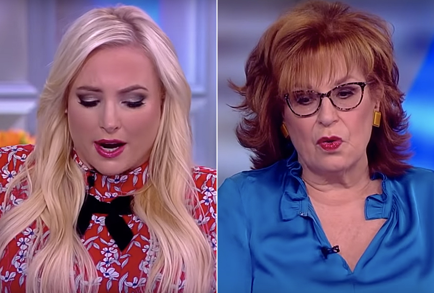 Meghan McCain; Joy Behar (YouTube/The View)