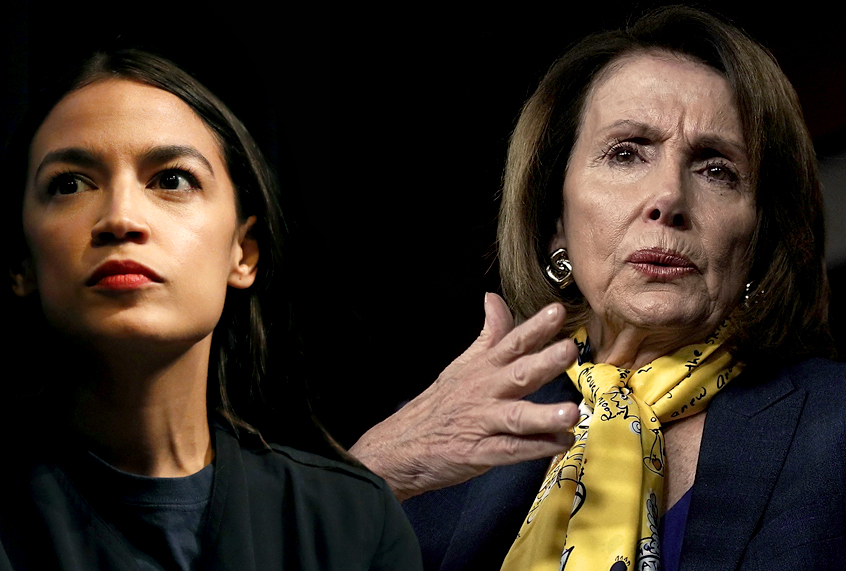 Alexandria Ocasio-Cortez; Nancy Pelosi (AP/Getty/Salon)