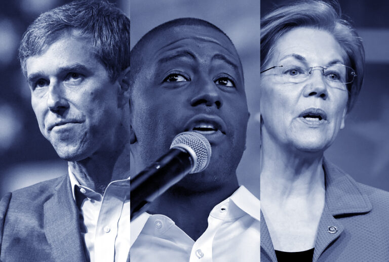 Beto O'Rourke; Andrew Gillum; Elizabeth Warren (AP/Richard W. Rodriguez/Chris O'Meara/J. Scott Applewhite)