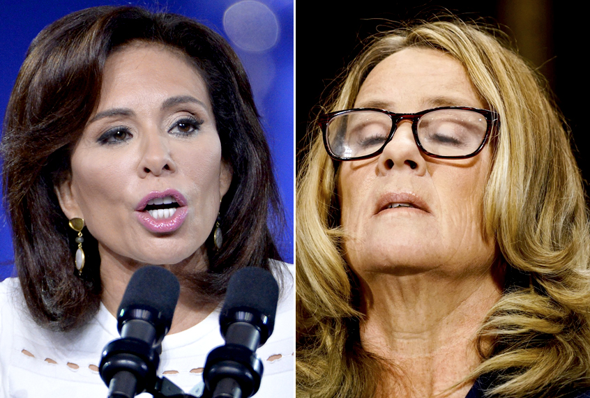 Jeanine Pirro; Christine Blasey Ford (Getty/AP)