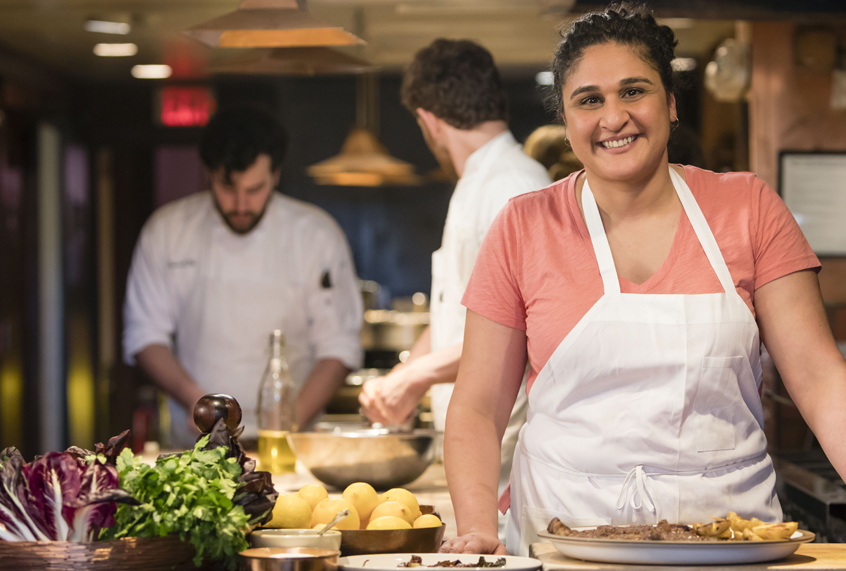 Samin Nosrat in "Salt, Fat, Acid, Heat" (Netflix/Adam Rose)