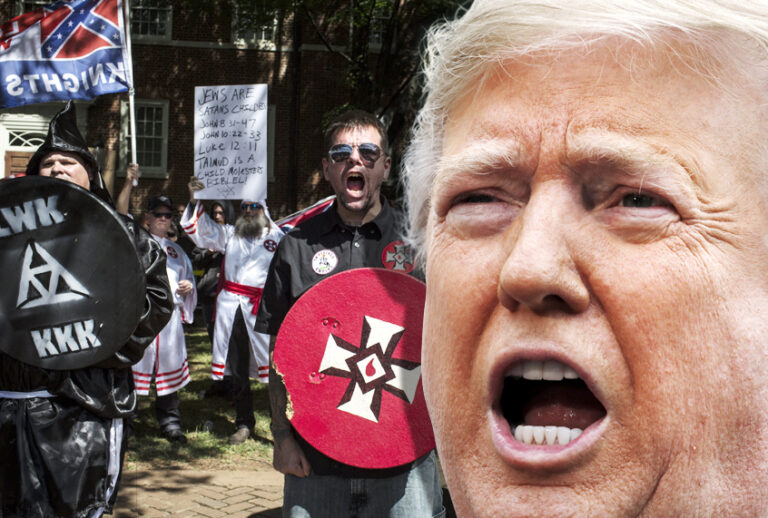 The Ku Klux Klan protests in Charlottesville, Virginia. (Getty/AP/Salon)