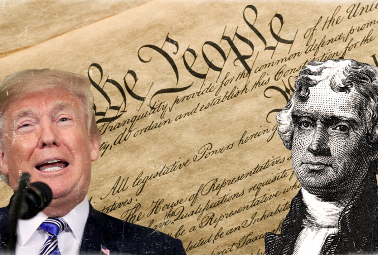 Donald Trump; Thomas Jefferson (AP/Getty/Salon)