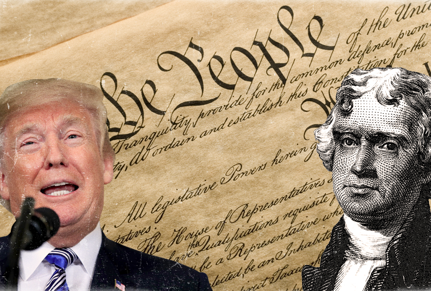Donald Trump; Thomas Jefferson (AP/Getty/Salon)