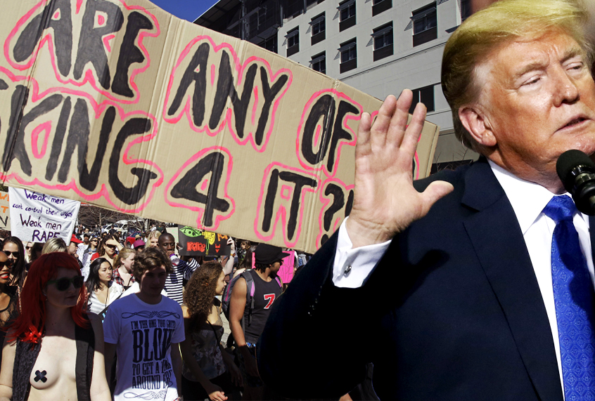 Slut Walk protest; Donald Trump (AP/Salon)