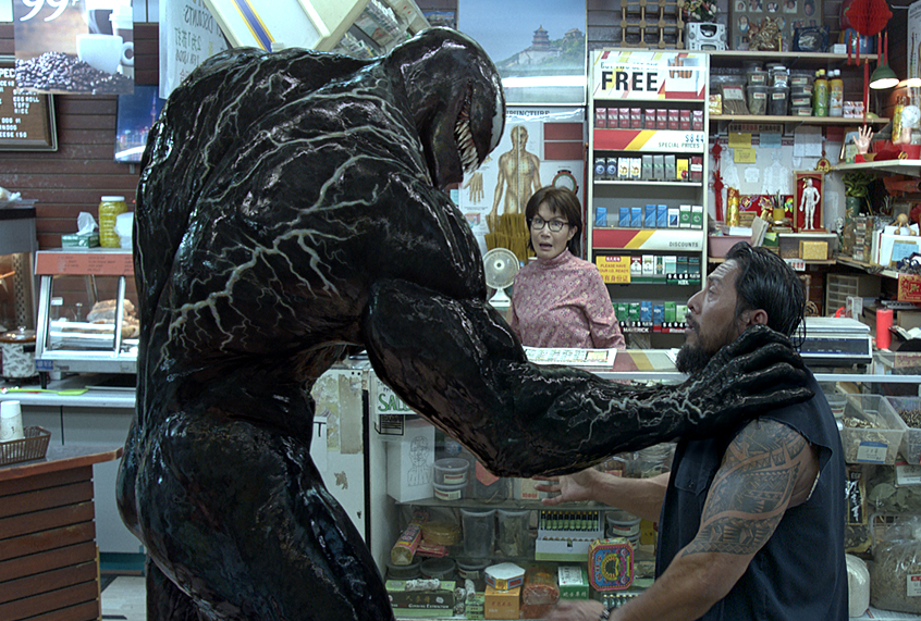 Tom Hardy as Eddie Brock/Venom in "Venom" (Columbia Pictures)