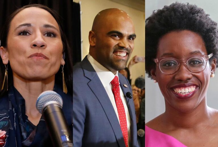 Sharice Davids; Colin Allred; Lauren Underwood (AP Photo)