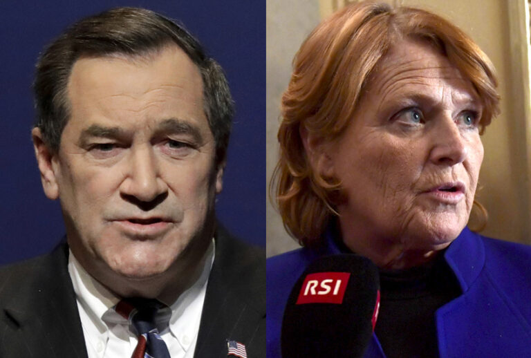 Joe Donnelly; Heidi Heitkamp (AP/Darron Cummings/Susan Walsh)