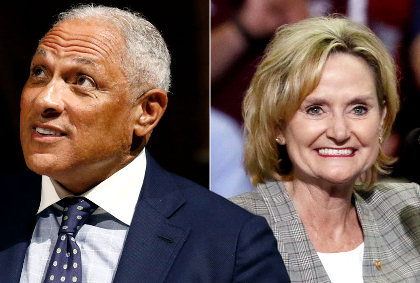 Mike Espy; Cindy Hyde-Smith (AP/Rogelio V. Solis)