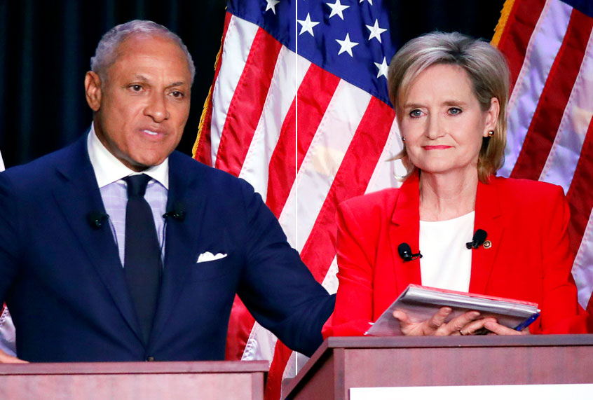 Mike Espy; Cindy Hyde-Smith (AP/Rogelio V. Solis)
