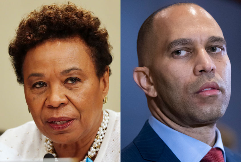 Barbara Lee; Hakeem Jeffries (AP/Jacquelyn Martin/J. Scott Applewhite)