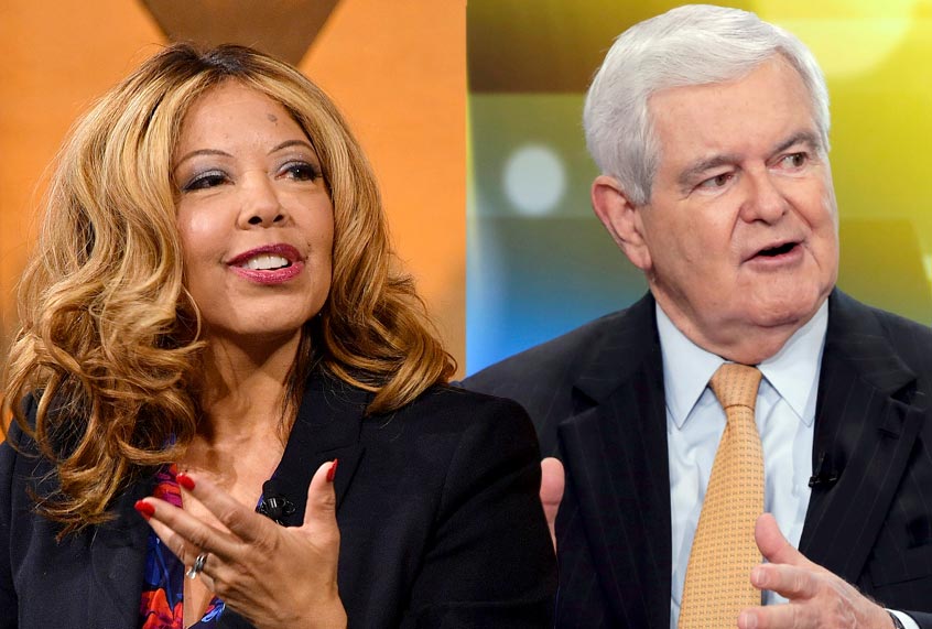 Lucy McBath; Newt Gingrich (Getty/Dia Dipasupil/Richard Drew)