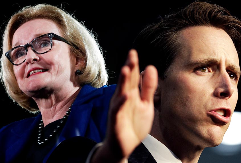 Claire McCaskill; Josh Hawley (AP/Salon)