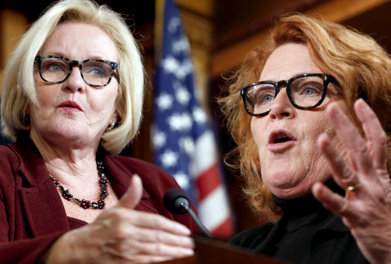 Claire McCaskill; Heidi Heitkamp (Getty/Mark Wilson/AP/Manuel Balce Ceneta)