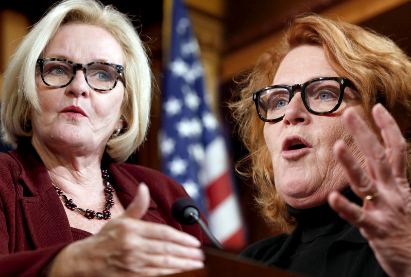 Claire McCaskill; Heidi Heitkamp (Getty/Mark Wilson/AP/Manuel Balce Ceneta)