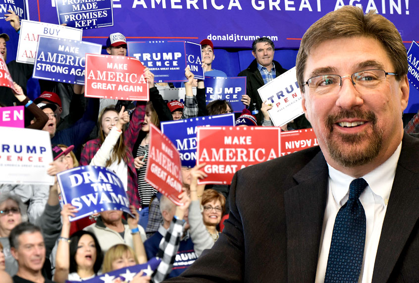 Tom Nichols; Donald Trump Rally (Getty/Nicholas Kamm/Harvard/Salon)
