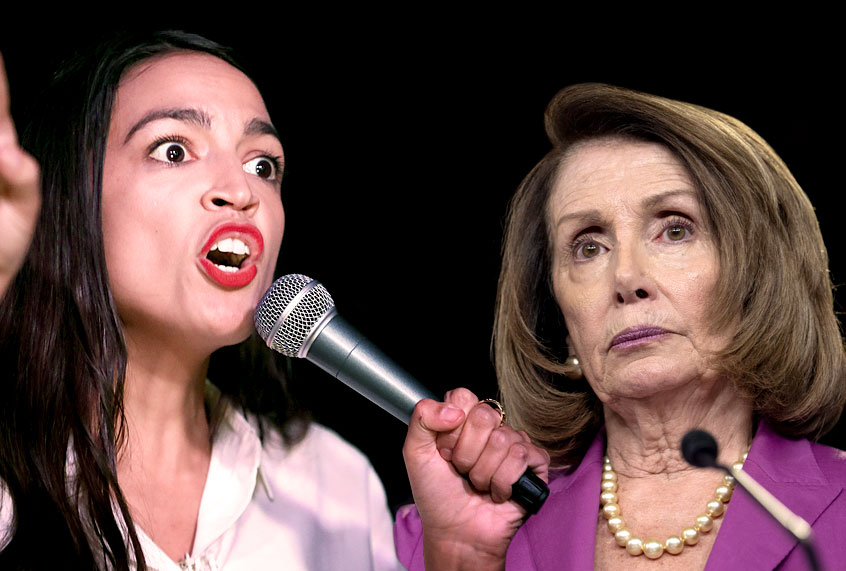 Alexandria Ocasio-Cortez; Nancy Pelosi (Getty/Rick Loomis/Sarno Jordan/Salon)