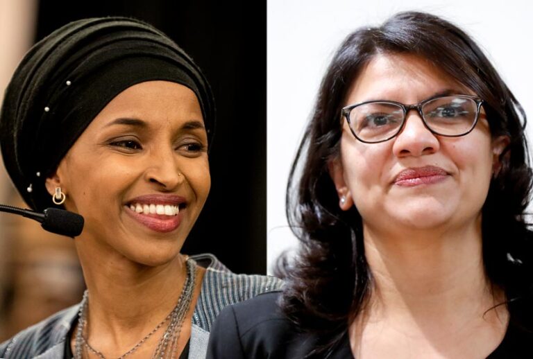 Ilhan Omar; Rashida Tlaib (Getty/Stephen Maturen/AP/Paul Sancya)
