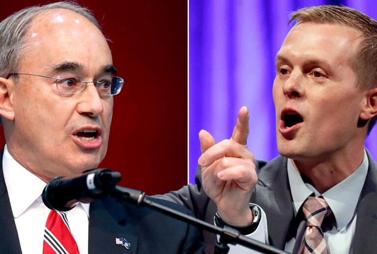 Bruce Poliquin; Jared Golden (AP/Robert F. Bukaty/Salon)
