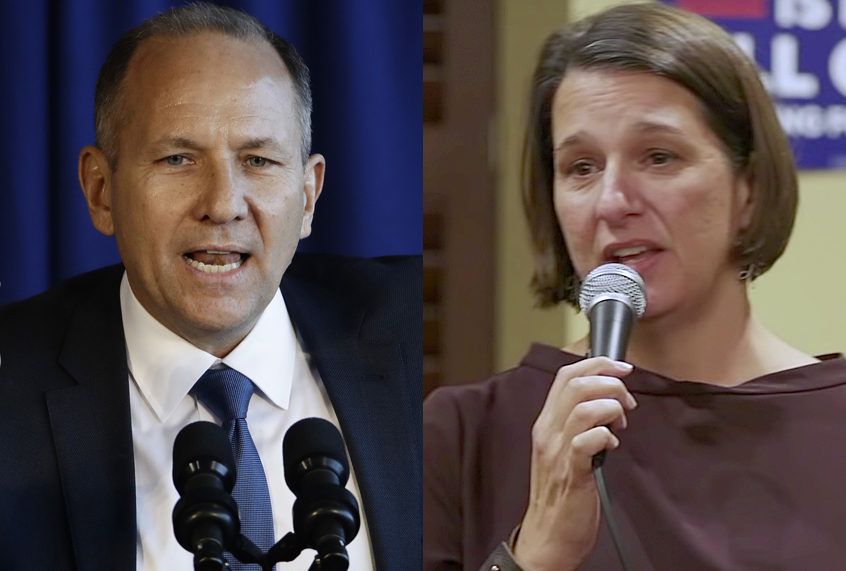 Lloyd Smucker; Jess King (AP/Matt Rourke/YouTube/Jess King For Congress)