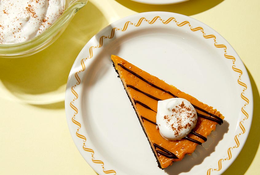 Pumpkin Chocolate Tart with Cinnamon Whipped Cream (Alice Gao)