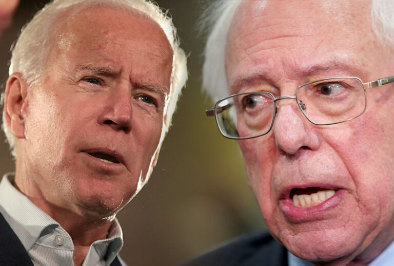 Joe Biden; Bernie Sanders (Getty/Photo Montage by Salon)