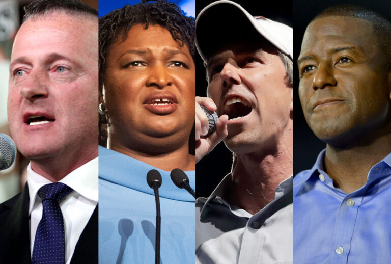 Richard Ojeda; Stacey Abrams; Beto O'Rourke; Andrew Gillum (AP/Getty/Salon)