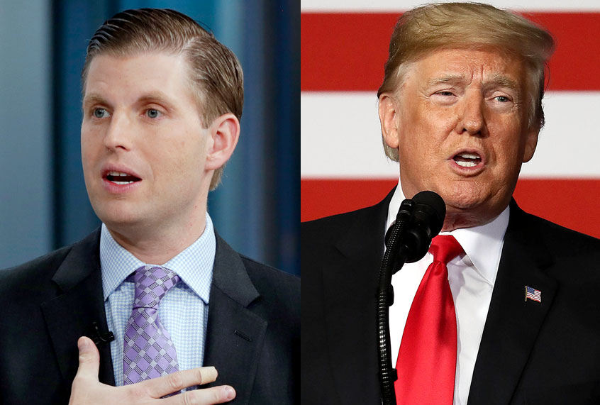 Eric Trump; Donald Trump (AP/Richard Drew/Getty/Jamie Squire)