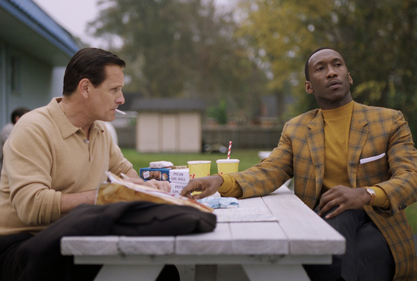 Viggo Mortensen and Mahershala Ali in "Green Book" (Universal Pictures)