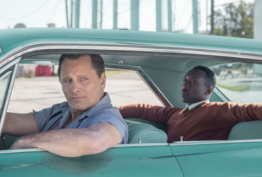 Viggo Mortensen and Mahershala Ali in "Green Book" (Universal Pictures)
