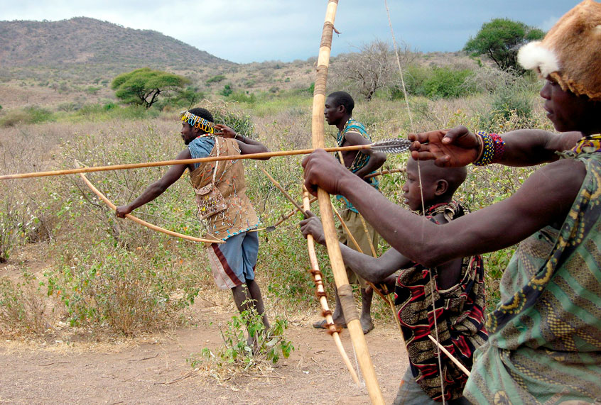 Hadza people (Wikimedia/Woodlouse)