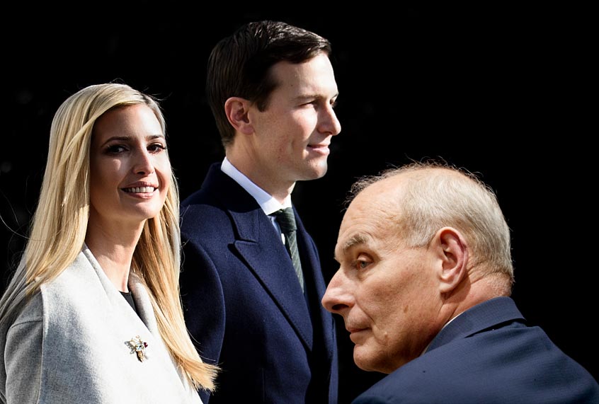 Ivanka Trump; Jared Kushner; John Kelly (AP/Getty/Salon)