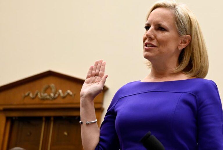 Homeland Security Secretary Kirstjen Nielsen is sworn in before the House Judiciary Committee on Capitol Hill in Washington, Thursday, Dec. 20, 2018. (AP/Susan Walsh)
