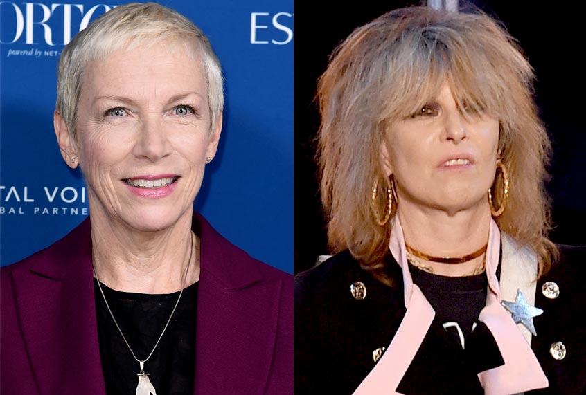 Annie Lennox; Chrissie Hynde (AP/Richard Shotwell/Kevin Winter)