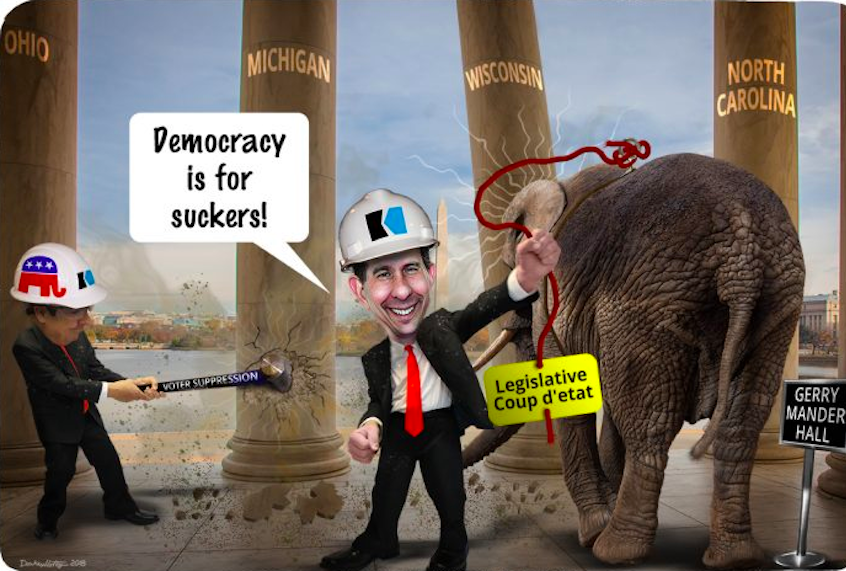 Minority rule undermines confidence in democracy. (DonkeyHotey / WhoWhatWhy)