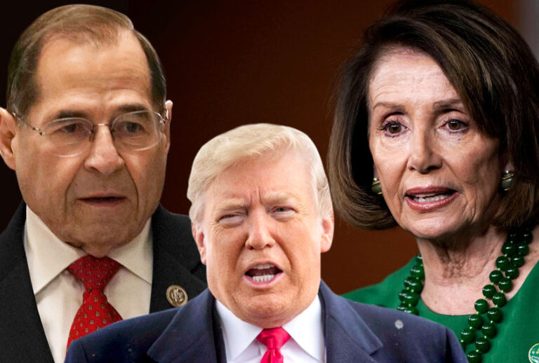 Jerrold Nadler; Donald Trump; Nancy Pelosi (AP/Getty)