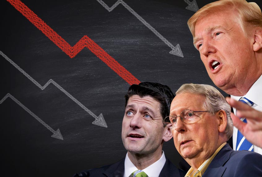 Paul Ryan; Mitch McConnell; Donald Trump (AP/Getty/Salon)