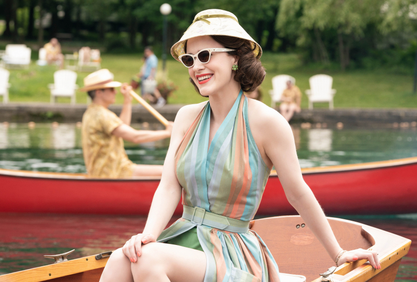 Rachel Brosnahan in season 2 of "The Marvelous Mrs. Maisel" (Amazon Studios)