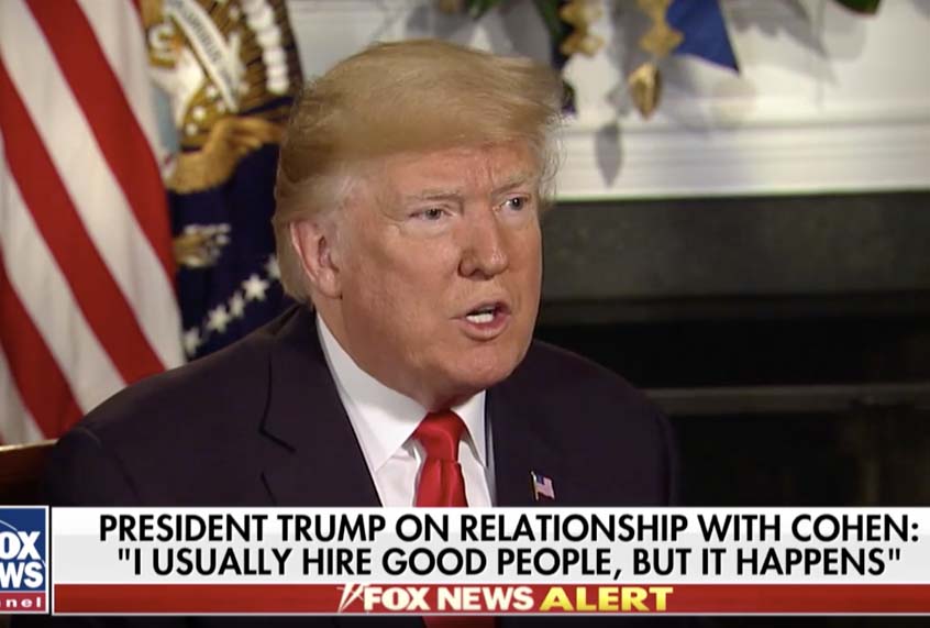Donald Trump being interviewed by Harris Faulkner (Fox News)