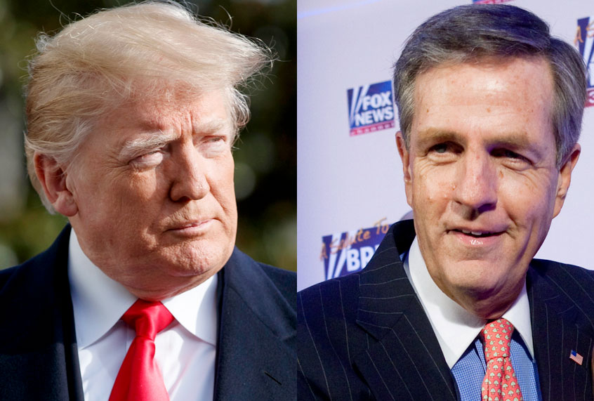 Donald Trump; Brit Hume (AP/Carolyn Kaster/Getty/Brendan Hoffma)