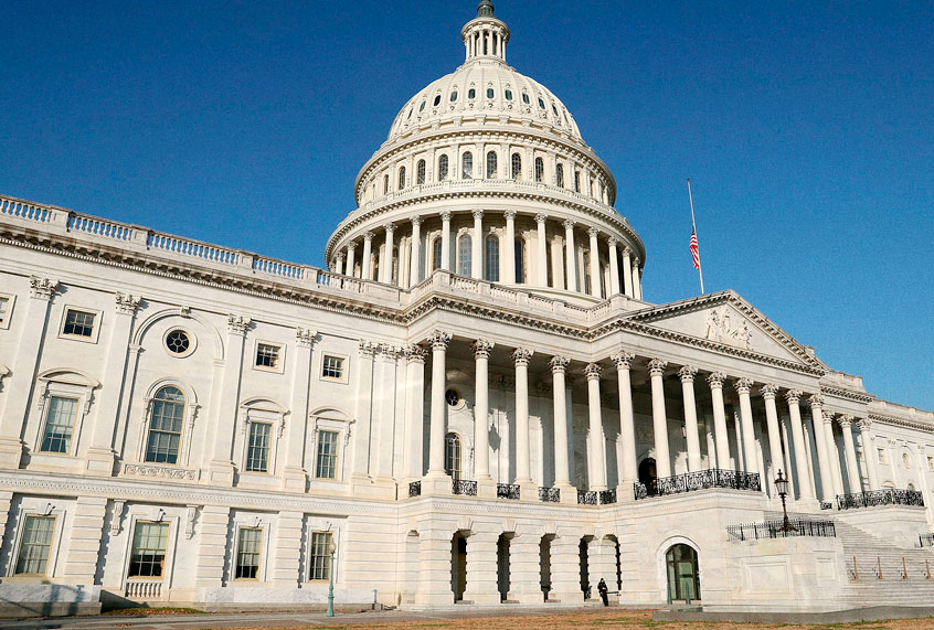 The U.S. Capitol is seen during a partial shutdown of the U.S. government, on December 26, 2018 in Washington, DC. (Getty/Mark Wilson)