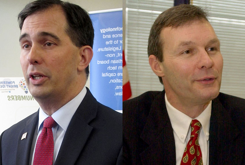 Scott Walker; Scott McCallum (AP/Scott Bauer/Andy Mani)